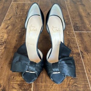 Black D’Orsay Christian Louboutin Pumps Size 37. In great condition.